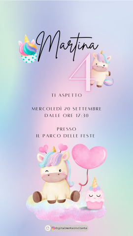 Compleanno bimbi - unicorno