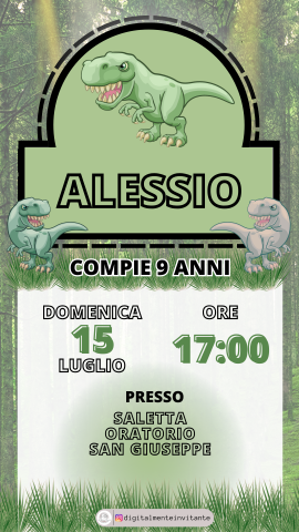 compleanno bimbi - Trex