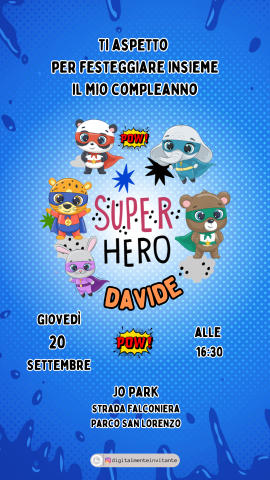 compleanno bimbi - supereroi 2